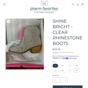 Corkys Silver Rhinestone Ankle Boots worn once wedding prom rodeo show size 6